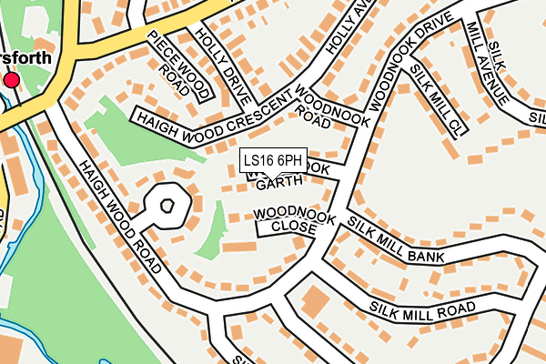 LS16 6PH map - OS OpenMap – Local (Ordnance Survey)