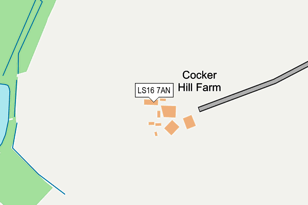 LS16 7AN map - OS OpenMap – Local (Ordnance Survey)