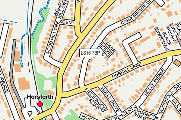 LS16 7BP map - OS OpenMap – Local (Ordnance Survey)