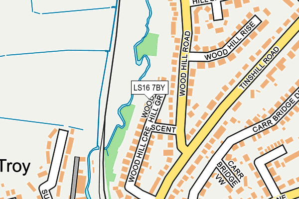 LS16 7BY map - OS OpenMap – Local (Ordnance Survey)