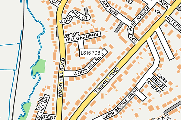 LS16 7DB map - OS OpenMap – Local (Ordnance Survey)