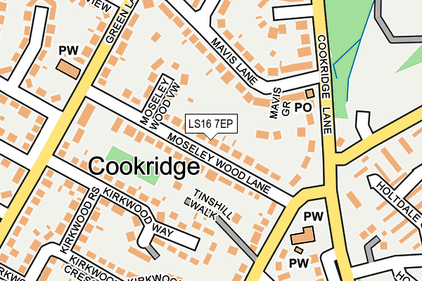 LS16 7EP map - OS OpenMap – Local (Ordnance Survey)