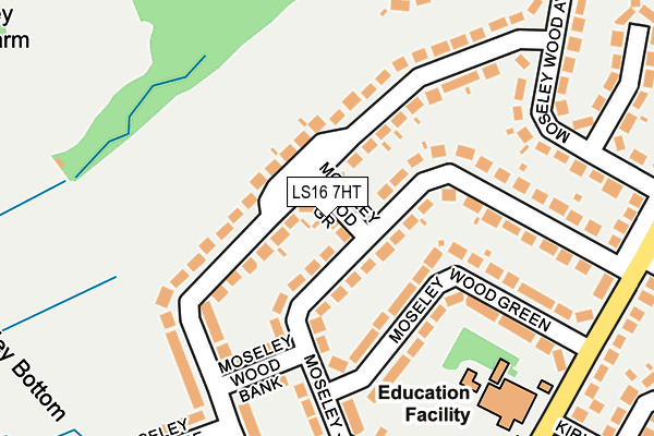 LS16 7HT map - OS OpenMap – Local (Ordnance Survey)