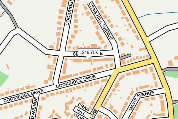 LS16 7LX map - OS OpenMap – Local (Ordnance Survey)