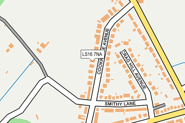 LS16 7NA map - OS OpenMap – Local (Ordnance Survey)