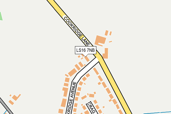 LS16 7NB map - OS OpenMap – Local (Ordnance Survey)