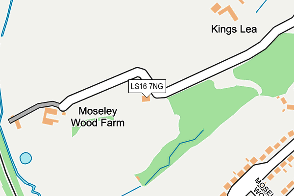 LS16 7NG map - OS OpenMap – Local (Ordnance Survey)