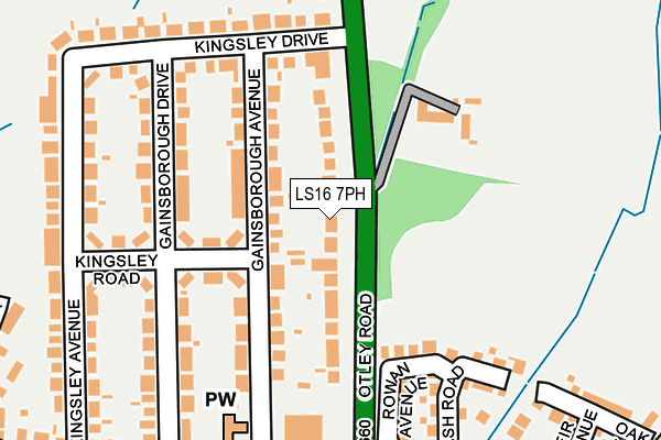LS16 7PH map - OS OpenMap – Local (Ordnance Survey)