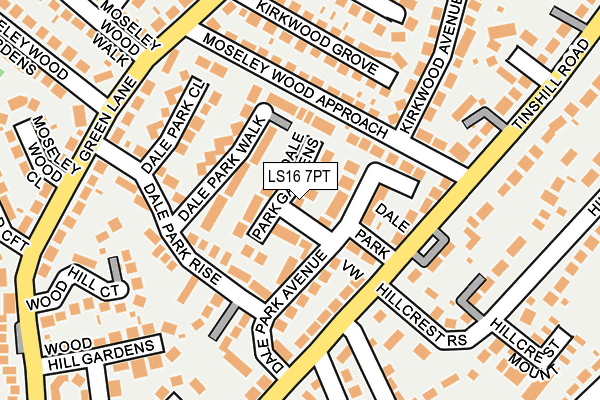 LS16 7PT map - OS OpenMap – Local (Ordnance Survey)