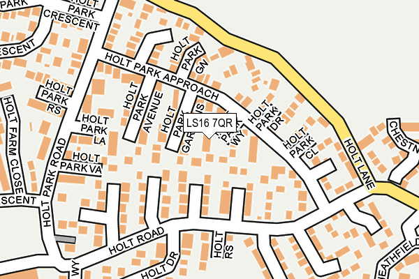 LS16 7QR map - OS OpenMap – Local (Ordnance Survey)