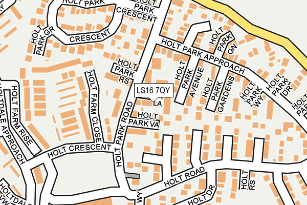 LS16 7QY map - OS OpenMap – Local (Ordnance Survey)