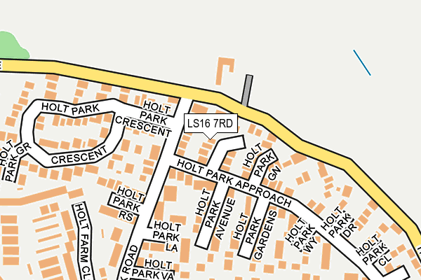 LS16 7RD map - OS OpenMap – Local (Ordnance Survey)