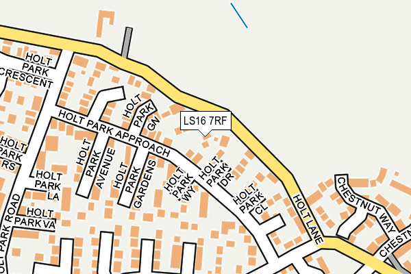 LS16 7RF map - OS OpenMap – Local (Ordnance Survey)