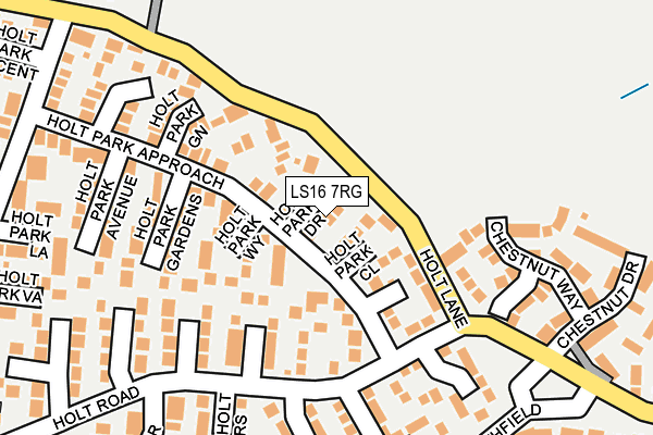 LS16 7RG map - OS OpenMap – Local (Ordnance Survey)