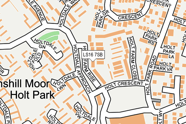 LS16 7SB map - OS OpenMap – Local (Ordnance Survey)