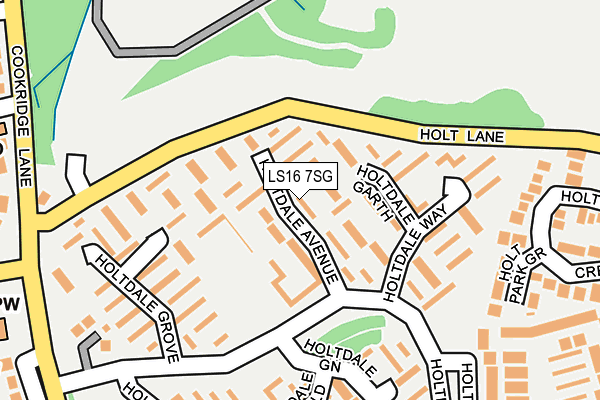 LS16 7SG map - OS OpenMap – Local (Ordnance Survey)