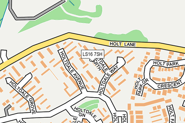 LS16 7SH map - OS OpenMap – Local (Ordnance Survey)