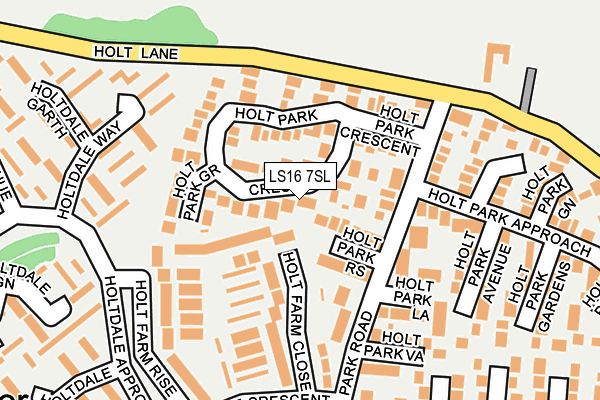 LS16 7SL map - OS OpenMap – Local (Ordnance Survey)