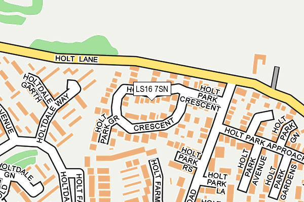 LS16 7SN map - OS OpenMap – Local (Ordnance Survey)