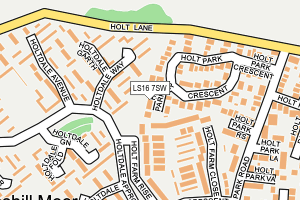 LS16 7SW map - OS OpenMap – Local (Ordnance Survey)