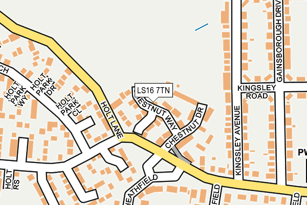LS16 7TN map - OS OpenMap – Local (Ordnance Survey)