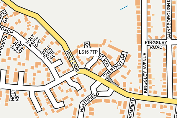 LS16 7TP map - OS OpenMap – Local (Ordnance Survey)