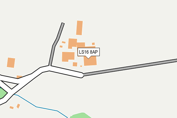 LS16 8AP map - OS OpenMap – Local (Ordnance Survey)