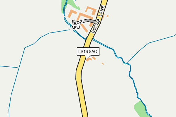 LS16 8AQ map - OS OpenMap – Local (Ordnance Survey)