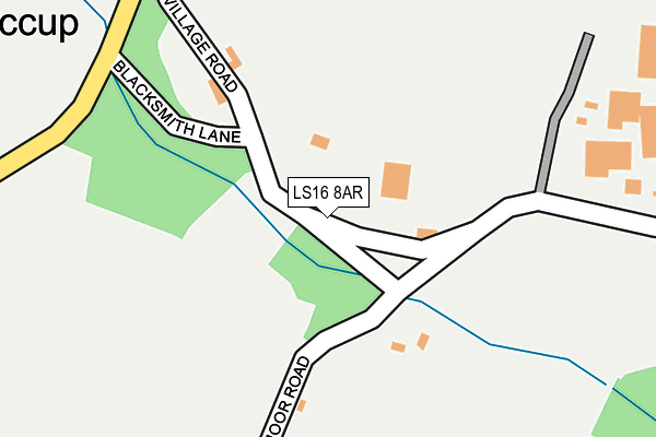LS16 8AR map - OS OpenMap – Local (Ordnance Survey)