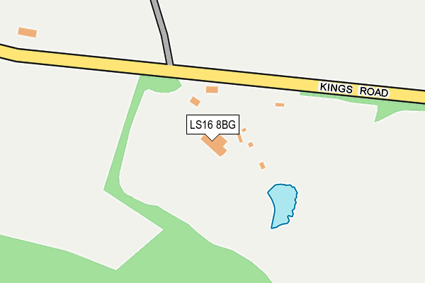 LS16 8BG map - OS OpenMap – Local (Ordnance Survey)