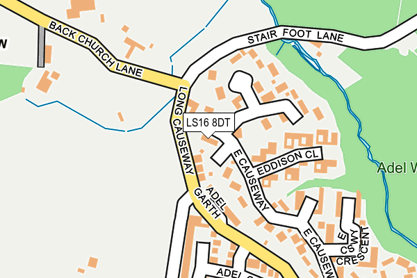 LS16 8DT map - OS OpenMap – Local (Ordnance Survey)