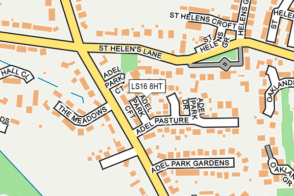 LS16 8HT map - OS OpenMap – Local (Ordnance Survey)