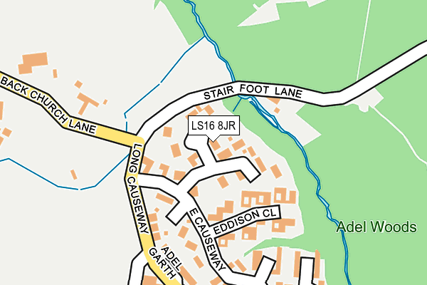 LS16 8JR map - OS OpenMap – Local (Ordnance Survey)