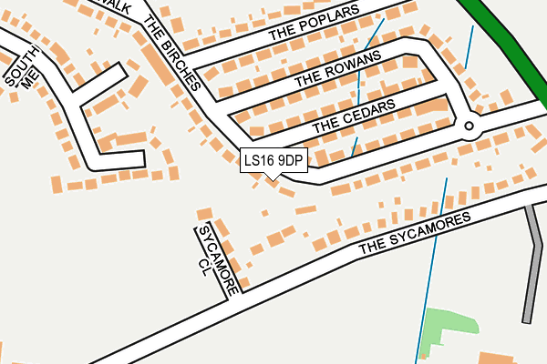 LS16 9DP map - OS OpenMap – Local (Ordnance Survey)
