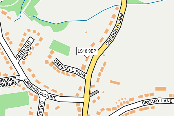 LS16 9EP map - OS OpenMap – Local (Ordnance Survey)