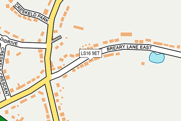 LS16 9ET map - OS OpenMap – Local (Ordnance Survey)