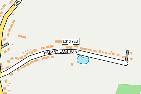 LS16 9EU map - OS OpenMap – Local (Ordnance Survey)