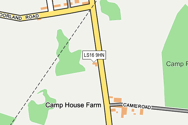 LS16 9HN map - OS OpenMap – Local (Ordnance Survey)
