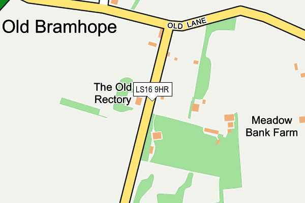 LS16 9HR map - OS OpenMap – Local (Ordnance Survey)