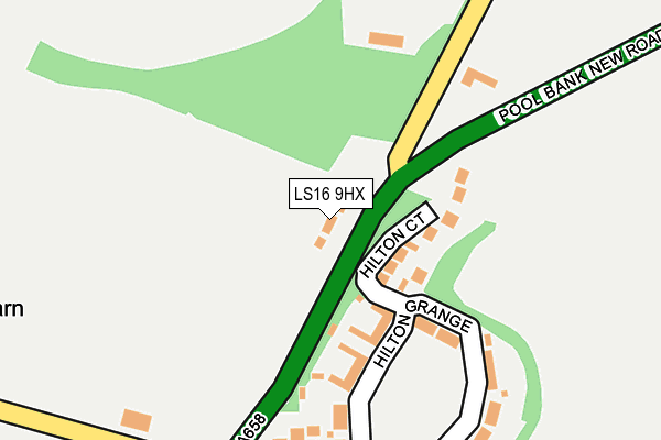 LS16 9HX map - OS OpenMap – Local (Ordnance Survey)