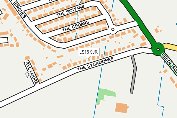 LS16 9JR map - OS OpenMap – Local (Ordnance Survey)
