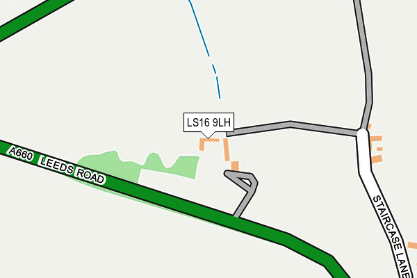 LS16 9LH map - OS OpenMap – Local (Ordnance Survey)