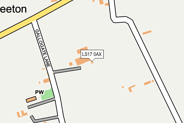LS17 0AX map - OS OpenMap – Local (Ordnance Survey)