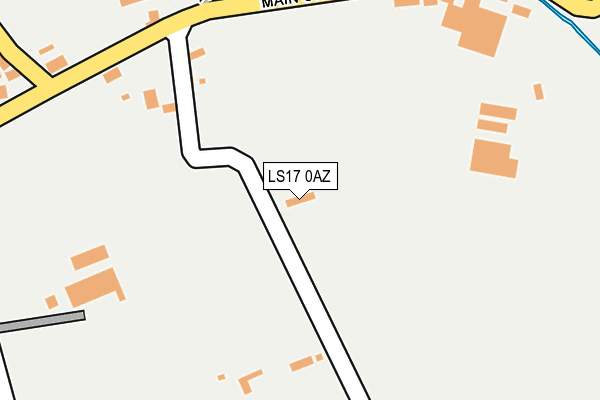 LS17 0AZ map - OS OpenMap – Local (Ordnance Survey)