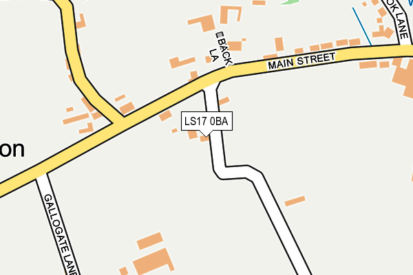 LS17 0BA map - OS OpenMap – Local (Ordnance Survey)