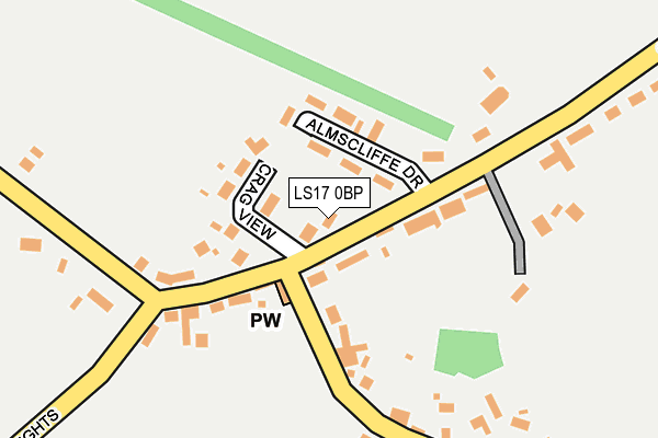 LS17 0BP map - OS OpenMap – Local (Ordnance Survey)