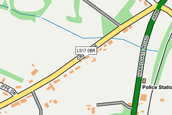LS17 0BR map - OS OpenMap – Local (Ordnance Survey)