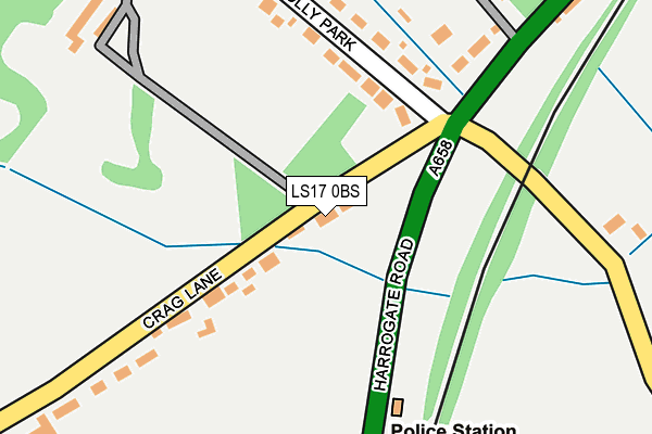 LS17 0BS map - OS OpenMap – Local (Ordnance Survey)