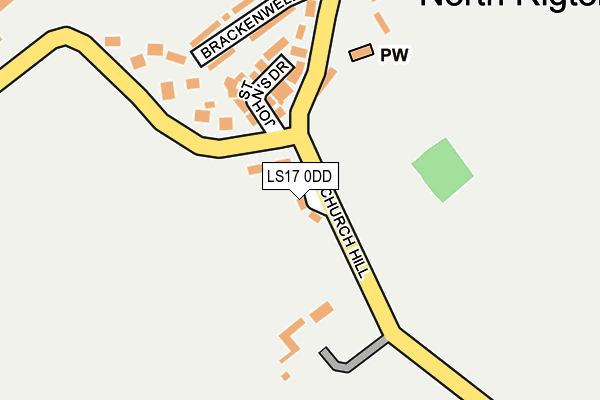 LS17 0DD map - OS OpenMap – Local (Ordnance Survey)