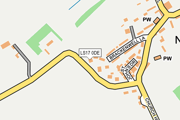 LS17 0DE map - OS OpenMap – Local (Ordnance Survey)